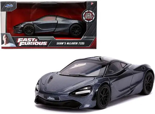 Alt view image 2 of 9 - Shaw's McLaren 720S RHD (Right Hand Drive) Metallic Gray "Fast & Furious Presents: Hobbs & Shaw" (2019) Movie 1/32 Diecast Model Car by Jada