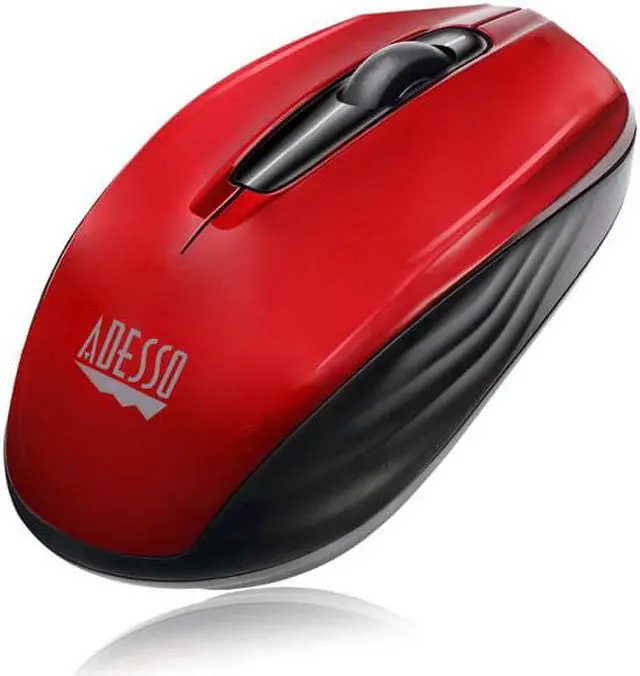 Alt view image 11 of 12 - Adesso  iMouse S50R - 2.4GHz Wireless Mini Mouse - Optical - Wireless - Radio Frequency - Red - USB - 1200 dpi - Computer, Notebook - Scroll Wheel - 3 Button(s) - Symmetrical
