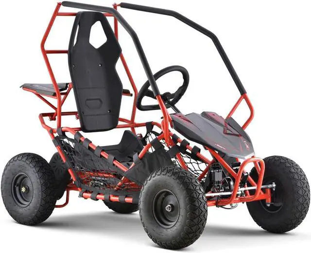 Alt view image 7 of 15 - MotoTec Go Kart Maverick 1000w Red