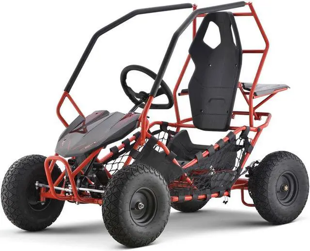 Alt view image 8 of 15 - MotoTec Go Kart Maverick 1000w Red