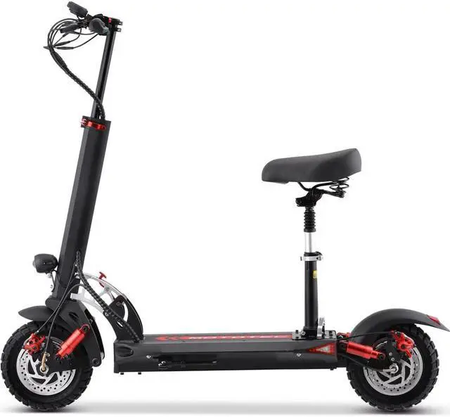 Alt view image 8 of 14 - MotoTec Thor 60v 2400w Lithium Electric Scooter Black