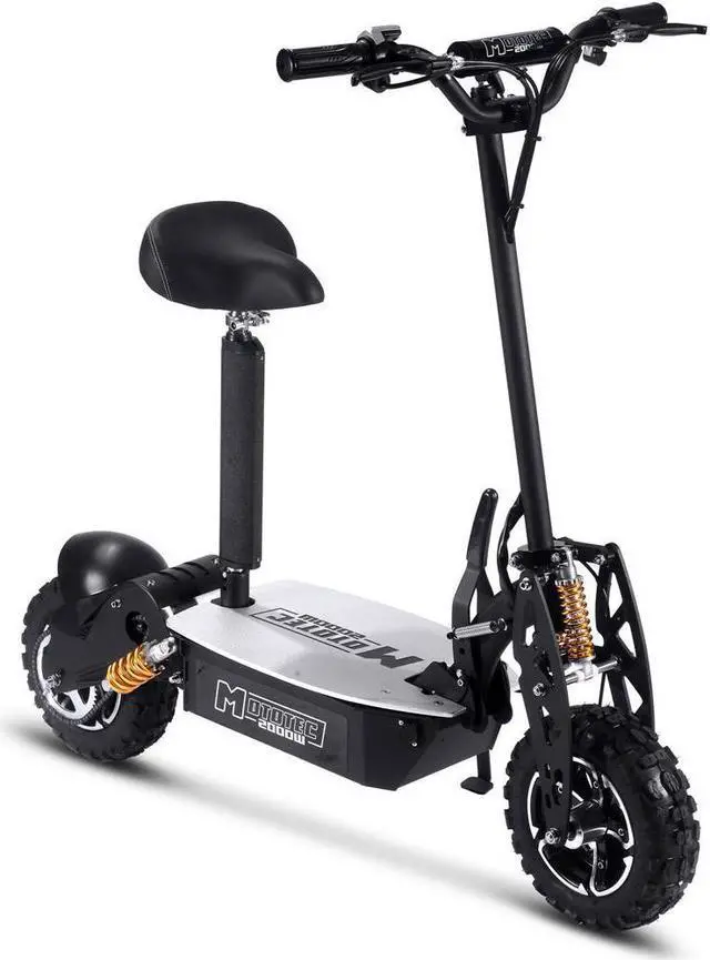 Alt view image 8 of 15 - MotoTec 2000w 48v Electric Scooter Black