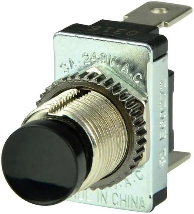 Alt view image 6 of 7 - BEP Black SPST Momentary Contact Switch - OFF/(ON) [1001402]