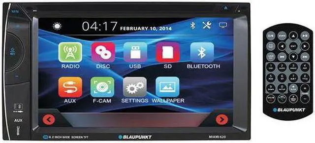 Alt view image 6 of 8 - Blaupunkt D.Din 6.2" Touchscreen AM/FM/DVD