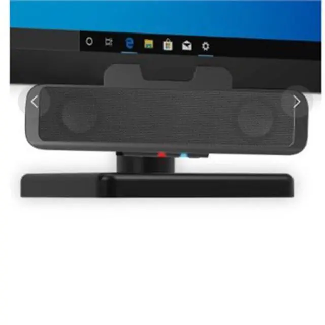 Alt view image 10 of 12 - Cyber Acoustics USB and Bluetooth Speaker Bar with Integrated Monitor Mount (CA-2890BT)