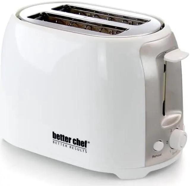 Alt view image 8 of 8 - Better Chef - 2-Slice Extra-Wide-Slot Toaster - White