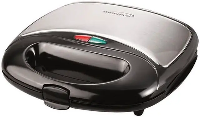 Alt view image 14 of 14 - BRENTWOOD TS-243 Waffle Maker Black