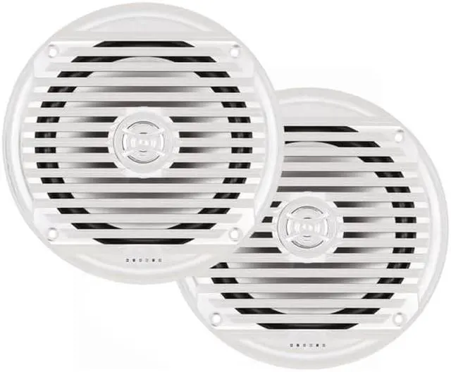 Alt view image 6 of 8 - Jensen MS6007WR 6.5 coaxial Marine Speakers, 60 Watts, White, Sold as Pair