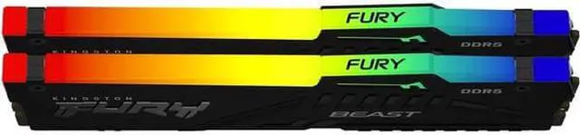 Alt view image 2 of 4 - Kingston FURY Beast 64GB (2 x 32GB) 288-Pin PC RAM DDR5 4800 (PC5 38400) Memory (Notebook Memory) Model KF548C38BBAK2-64