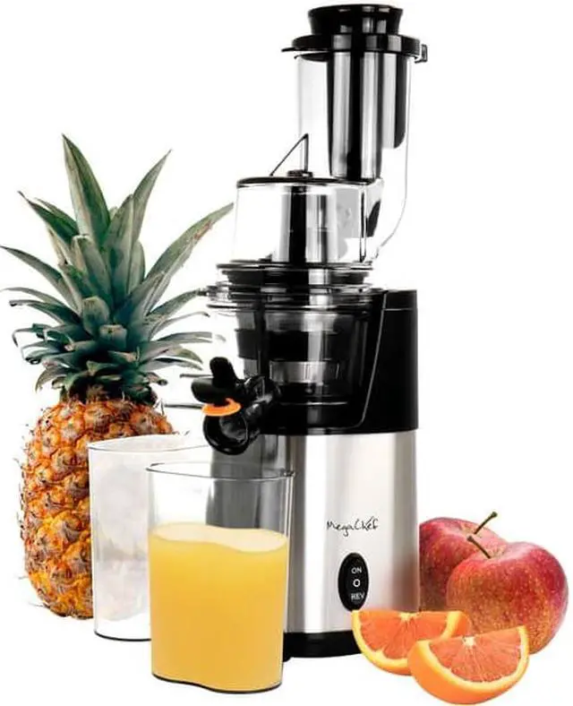 Alt view image 8 of 8 - MegaChef Pro Stainless Steel Slow Juicer