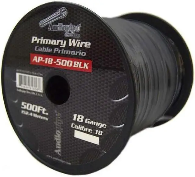 Alt view image 6 of 8 - NIPPON AP18500BK REMOTE WIRE AUDIOPIPE 18GA 500' BLACK