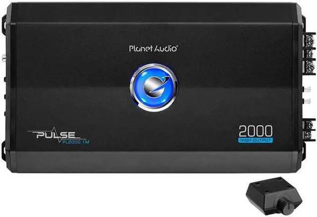 Alt view image 14 of 14 - Planet Audio PL2000.1M Monoblock 2000 Watts MAX Power Car Amplifier w/ Remote