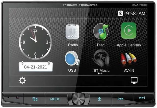Alt view image 8 of 9 - Power Acoustik CPAA-70D10F Double Din Floating 10.6" Multimedia Touchscreen || CPAA-70D10F Floating