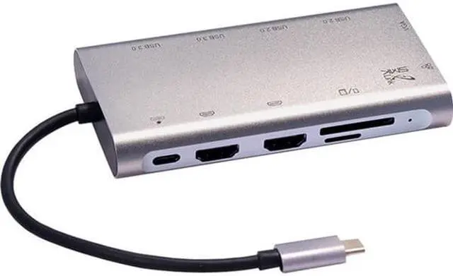 Alt view image 10 of 19 - SMK-LINK VP6950 USB C 100W Mini Docking Statio