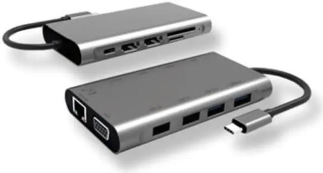 Alt view image 9 of 19 - SMK-LINK VP6950 USB C 100W Mini Docking Statio