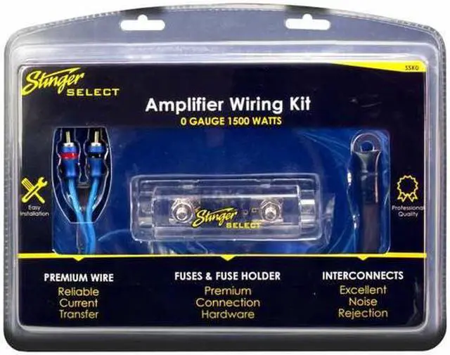 Alt view image 14 of 15 - STINGER SSK0 Select Wiring Kit with Ultra-Flexible Copper-Clad Aluminum Cables (0 Gauge)