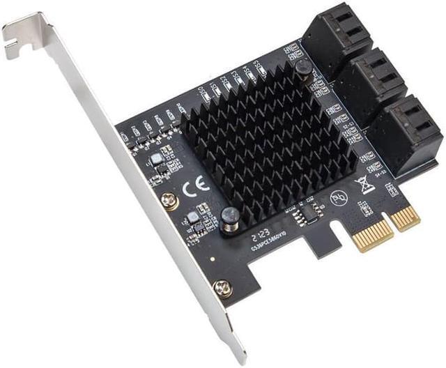 Alt view image 14 of 17 - 6 Port SATA III to PCIe 3.0 x1 NON-RAID Expansion Card