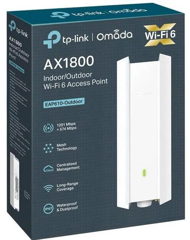 Alt view image 17 of 20 - TP-Link EAP610-Outdoor | Omada WiFi6 AX1800 Wireless Gigabit Outdoor Access Point | Support Mesh, OFDMA, Seamless Roaming & MU-MIMO | PoE+ Powered | IP67 | SDN Integrated | Cloud Access & App