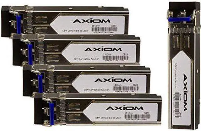 Alt view image 9 of 9 - Axiom SFP Transceiver Modules are certified 100% compliant in all OEM applications. They are pre-configured with an application specific code to meet the requirement set forth by the router and switch OEMs. Axiom compatible transceivers per