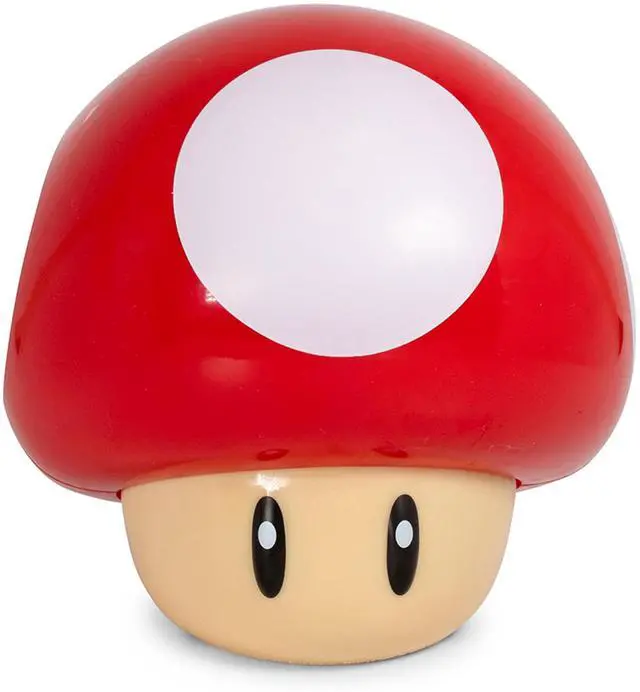 Main image of Super Mario Bros. Toad Mushroom Figural Mood Light With Sound | 5 Inches Tall