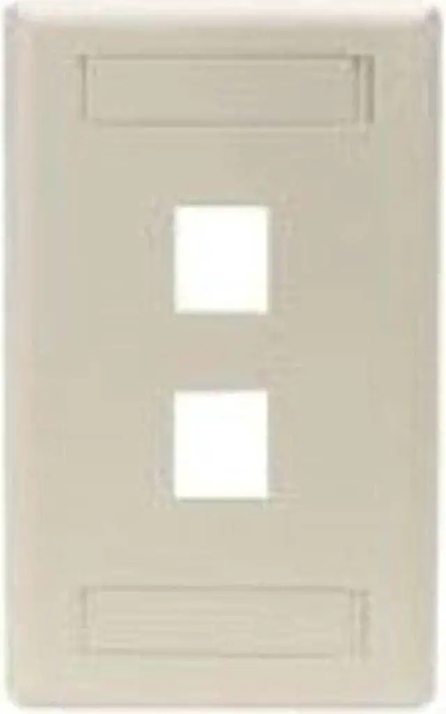 Alt view image 6 of 8 - Black Box GigaStation2 2 Socket Network Faceplate WPT464