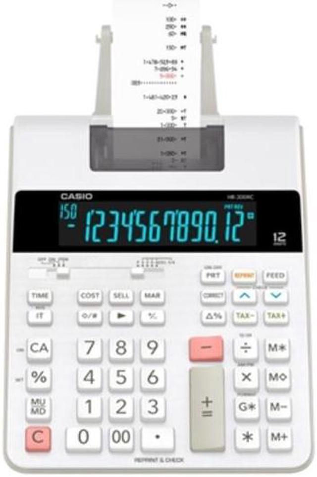 Alt view image 4 of 8 - Casio HR-300RC Printing Calculator