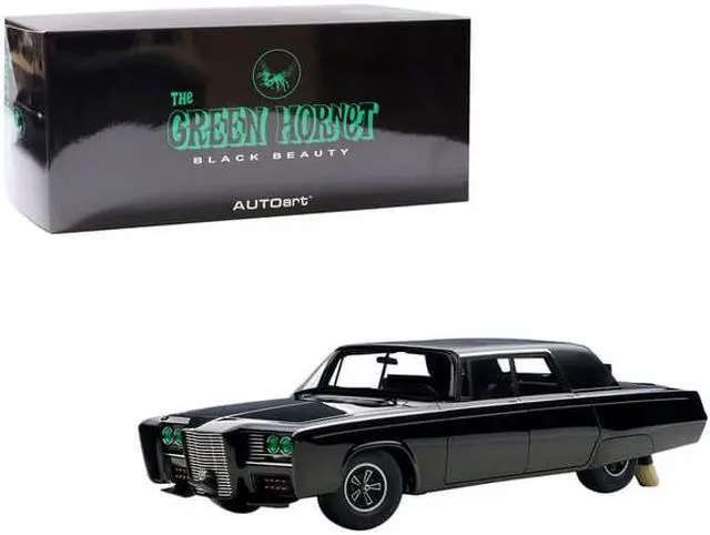 Alt view image 5 of 7 - Black Beauty "The Green Hornet" (1966-1967) TV Series 1/18 Diecast Model Car by Autoart