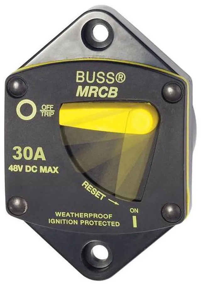 Alt view image 5 of 6 - 187 Series Thermal Circuit Breaker, Panel Mount, 7036, 30A