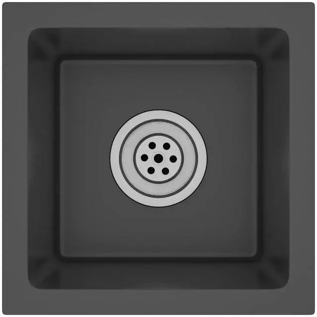 Alt view image 8 of 13 - vidaXL Handmade Kitchen Sink Black Stainless Steel