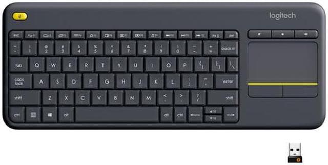 Alt view image 12 of 20 - Logitech K400 Plus Wireless Touch HTPC Keyboard for PC Connected TVs