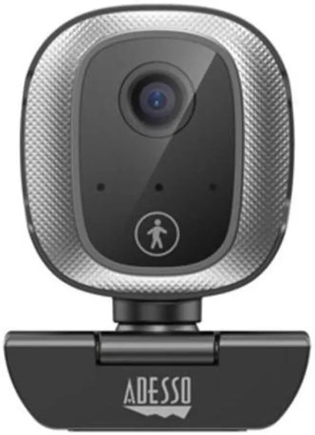 Alt view image 10 of 13 - Adesso CyberTrack M1 1080P HD H.264 Fixed Focus USB Webcam with 305° Motion Tracking, Built-in Microphone, and Tripod Mount
