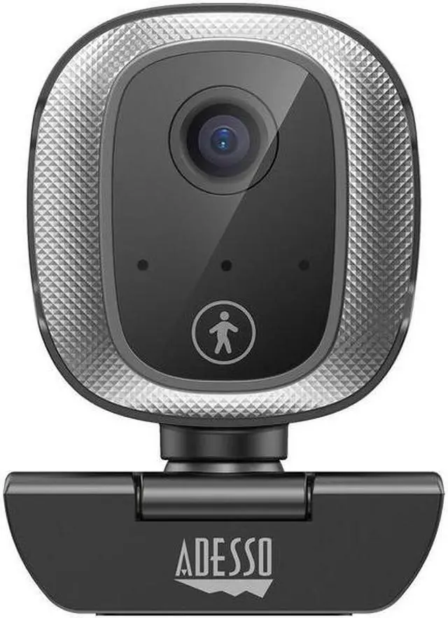 Alt view image 11 of 13 - Adesso CyberTrack M1 1080P HD H.264 Fixed Focus USB Webcam with 305° Motion Tracking, Built-in Microphone, and Tripod Mount