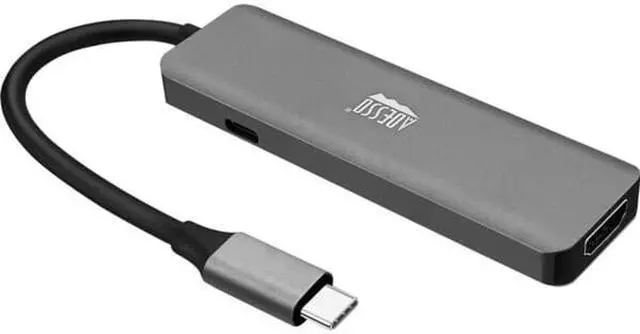 Alt view image 20 of 20 - Adesso 6-in-1 USB-C Multi-Port Docking Station TAA Compliant AUH4020