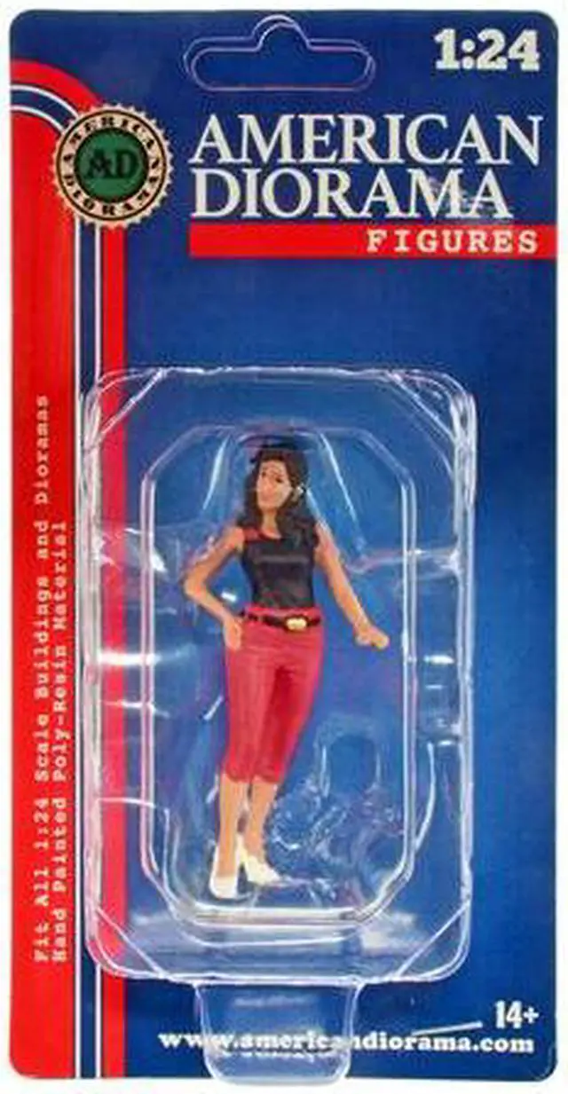 Alt view image 3 of 9 - "Pin-Up Girls" Carroll Figure For 1/24 Scale Models By American Diorama