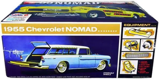 Main image of Skill 2 Model Kit 1955 Chevrolet Nomad 3-In-1 Kit "Trophy Series" 1/25 Scale Model By Amt