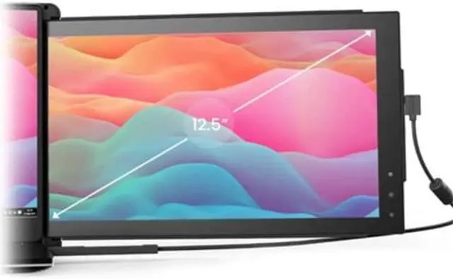 Alt view image 19 of 20 - Mobile Pixels Trio/Trio Max Portable Monitor System USB A USB C Plug and Play Mac PC Linux - Trio 12.5" Monitor