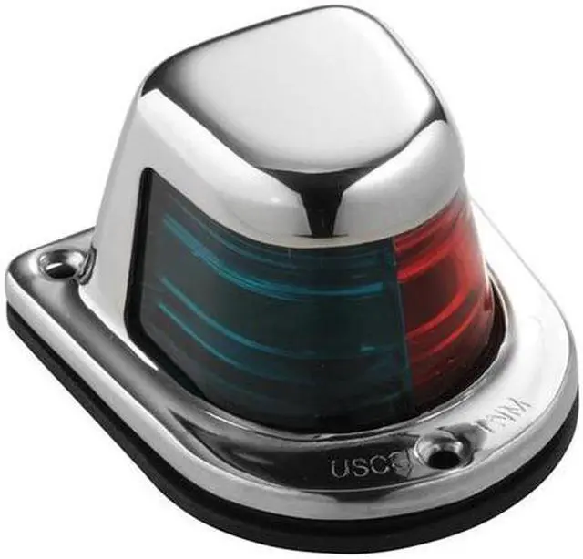 Alt view image 13 of 16 - ATTWOOD BI-COLOR LIGHT 12V RED GREEN W/ STAINLESS HOUSING