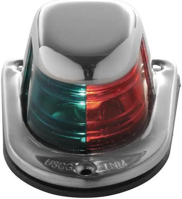 Alt view image 15 of 16 - ATTWOOD BI-COLOR LIGHT 12V RED GREEN W/ STAINLESS HOUSING