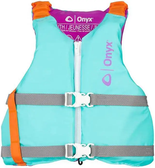 Alt view image 3 of 8 - ONYX YOUTH UNIVERSAL PADDLE VEST AQUA
