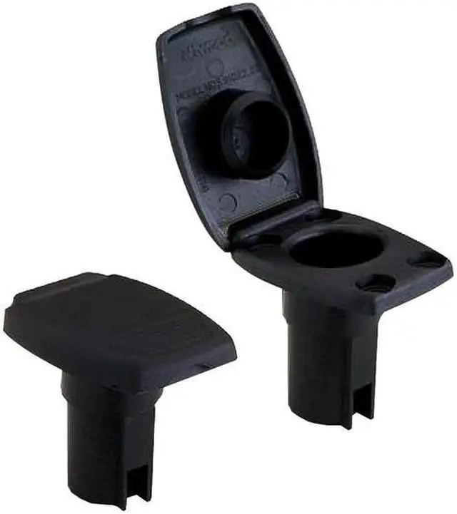 Alt view image 8 of 9 - Attwood Oval 2-Pin Base f/Angled Pole - Black