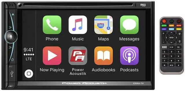 Alt view image 10 of 11 - CPAA-70D 7" Android Auto Apple Car Play Bluetooth CD DVD USB Aux Power Acoustik