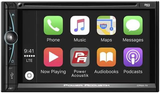 Alt view image 11 of 11 - CPAA-70D 7" Android Auto Apple Car Play Bluetooth CD DVD USB Aux Power Acoustik