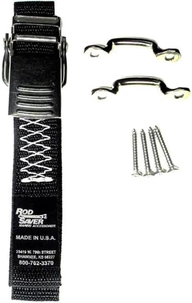 Alt view image 2 of 3 - Rod Saver Stainless Steel Battery/Gas Tank Tie-Down - 48"