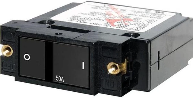 Alt view image 4 of 4 - BLUE SEA SYSTEMS BS-7408 Breaker, A, 1 Pole Flat Rocker AC/DC 50A