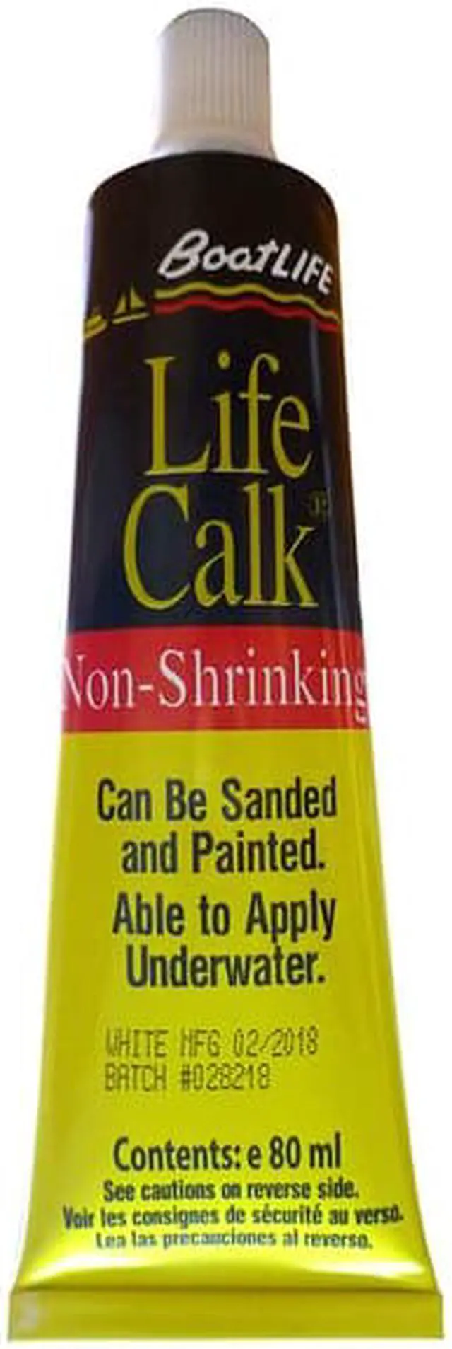 Alt view image 7 of 7 - BOATLIFE LIFE CALK SEALANT TUBE 2.8 FL. OZ. BLACK