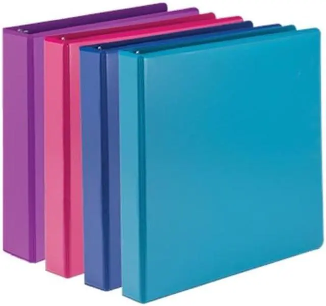 Alt view image 3 of 10 - Samsill Durable 2 Inch View D-Ring Binder Fashion Assortment 4 Pack MP46469
