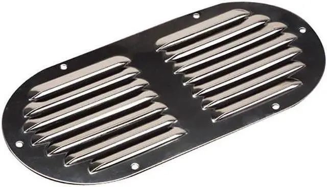 Alt view image 4 of 6 - SEA DOG STAINLESS STEEL LOUVERED VENT OVAL