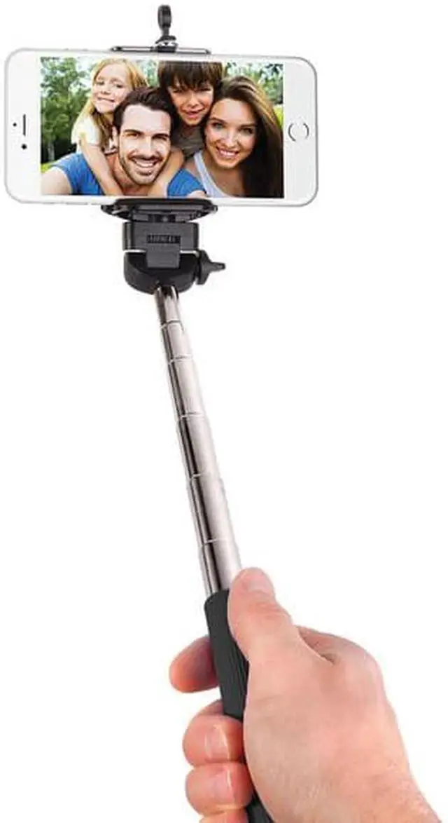 Alt view image 2 of 2 - Smart Gear 42" Extendable Monopod Selfie Stick iPhone Samsung Black