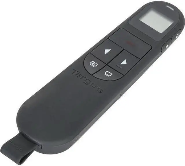Alt view image 10 of 10 - Targus Dual Mode Antimicrobial Laser Presenter with Timer Laser - Wireless - Bluetooth/Radio Frequency - 2.40 GHz - Black - USB - AMP06804AMGL