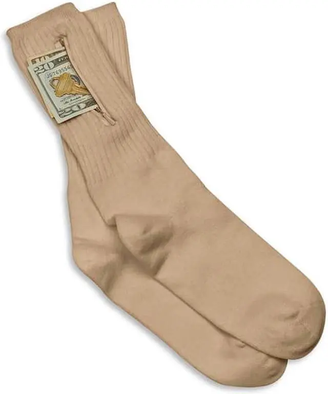 Alt view image 2 of 2 - Travelon Security Socks - Tan (Medium)